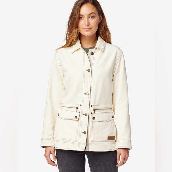 Pendleton Cotton Canvas Barn Jacket Chore Coat khaki size small - Picture 5 of 6